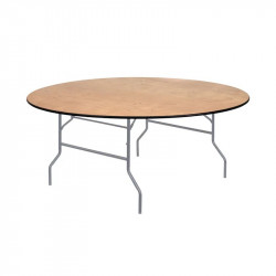 60 Wooden Round Table