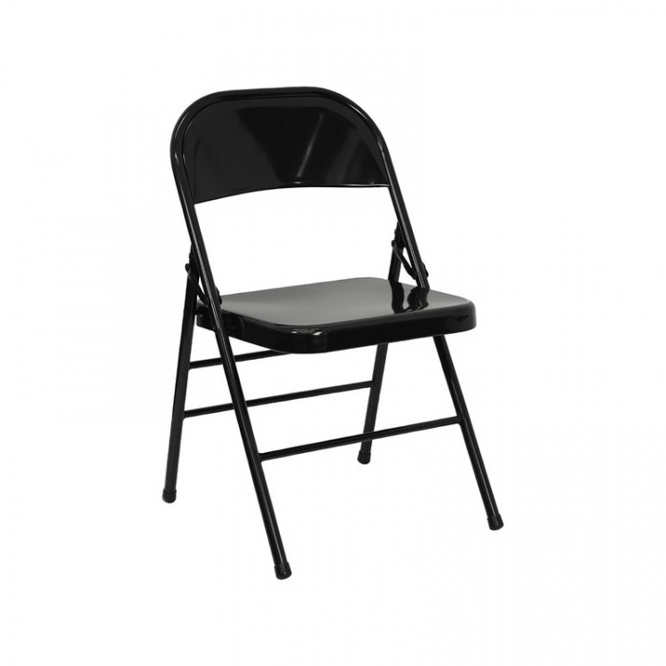 Black Metal Folding Chair