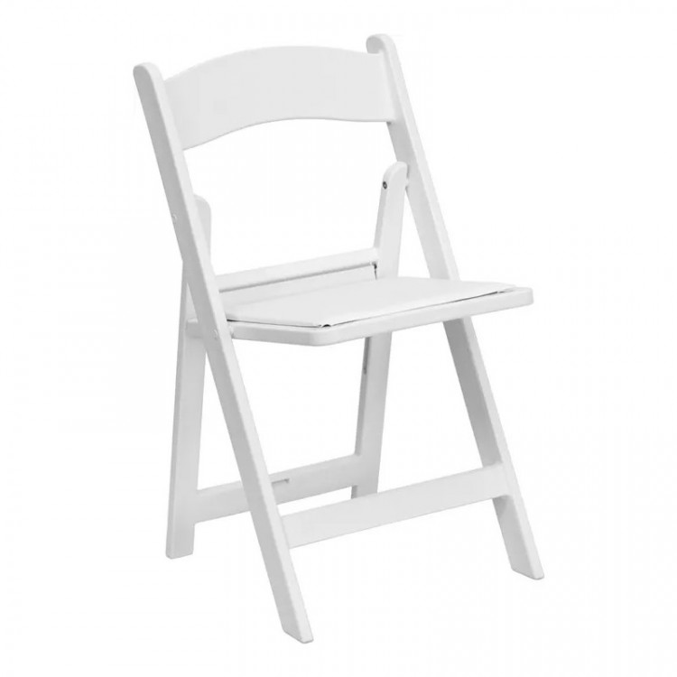 White Padded Garden Chair