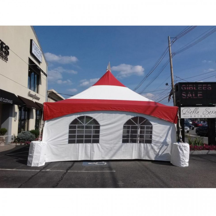 20x20 Red & White Tent