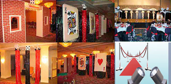 Casino Themed Decor Rentals for Parties in Boston